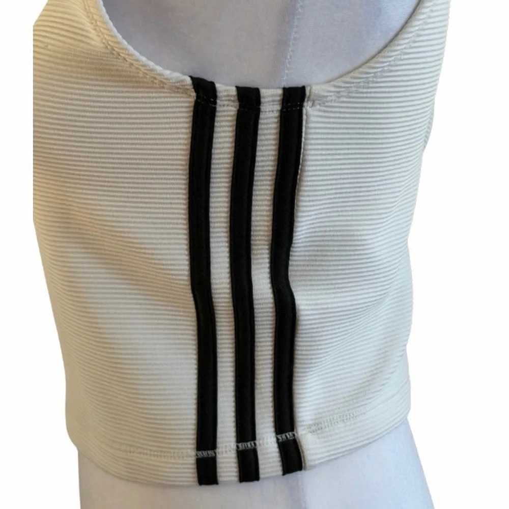 Adidas Ribbed Crop Tank Top - Picture 3 of 5